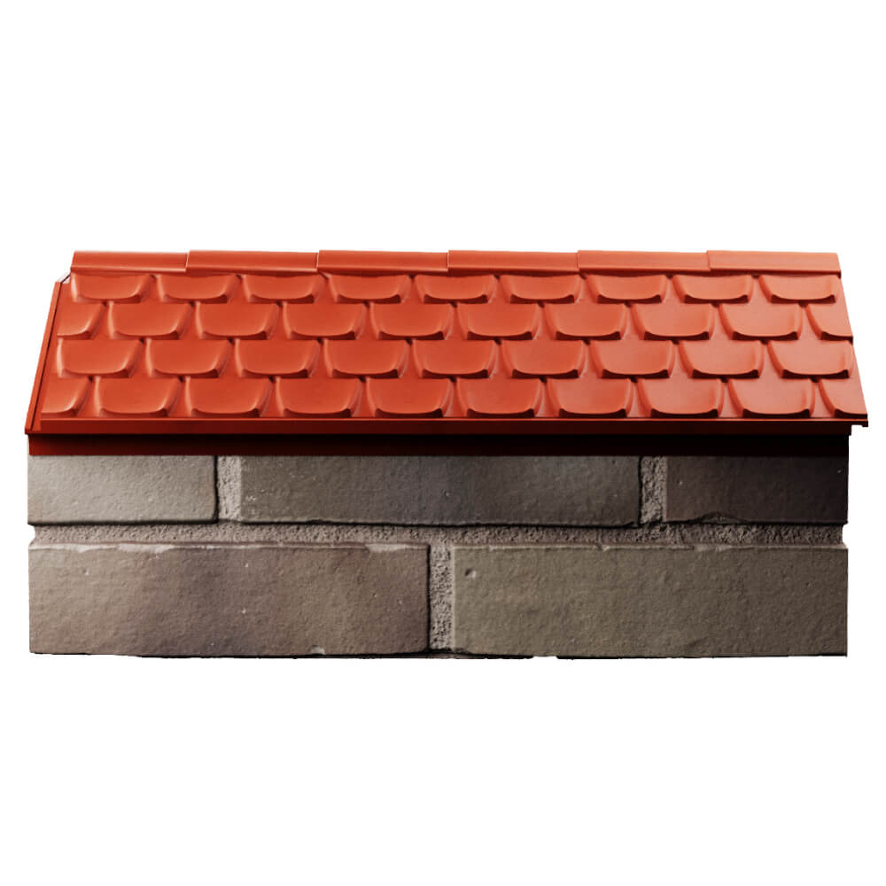 Парапет Zking Эльбрус Красный с посадкой на 1 кирпич (255мм) в Калуге фото