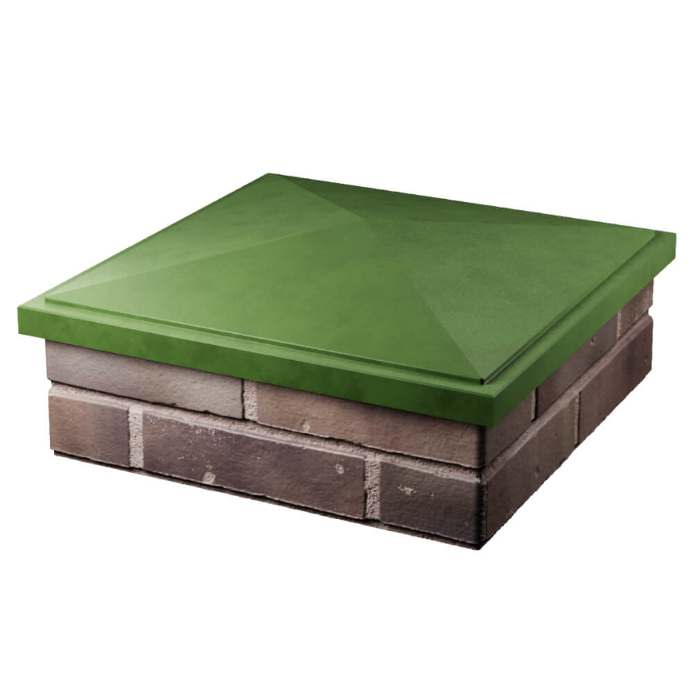 Колпак Zking БонаМоно Зеленый на столб 2х2 кирпича (515х515, 530х530мм) в Калуге фото