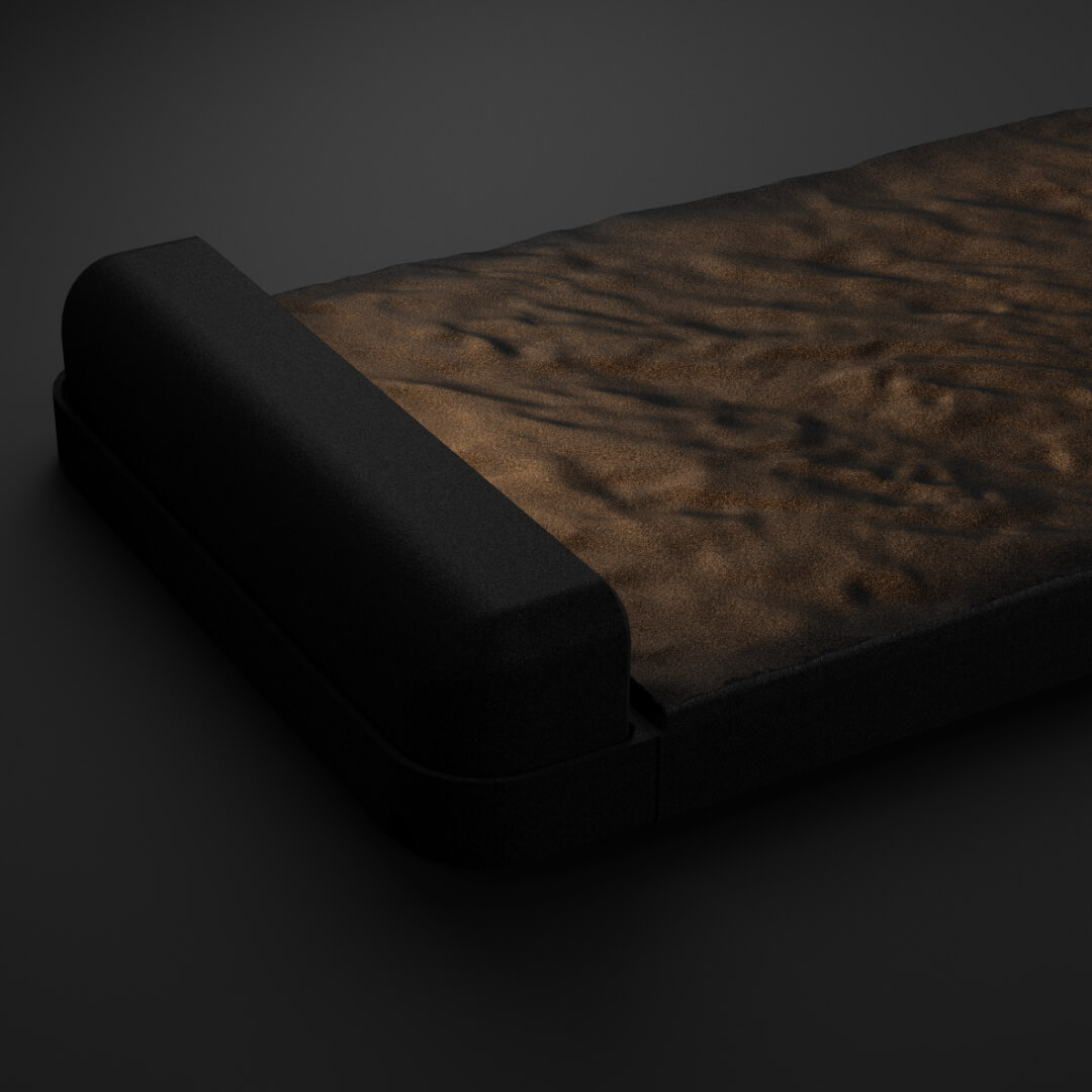 LED Светильник для шаговой плиты STONE Черный Сланец 330х75х98мм в Калуге фото