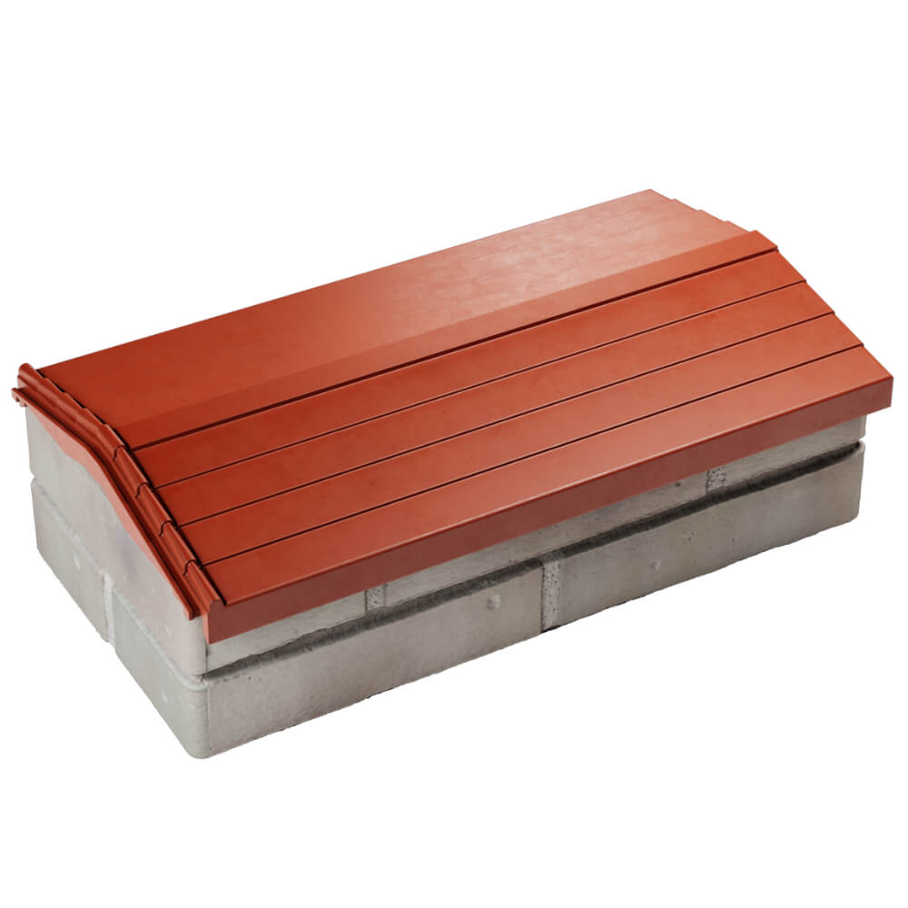 Парапет Zking Бона ХайТек Красный с посадкой на 1 кирпич (200/225/255мм) в Калуге фото