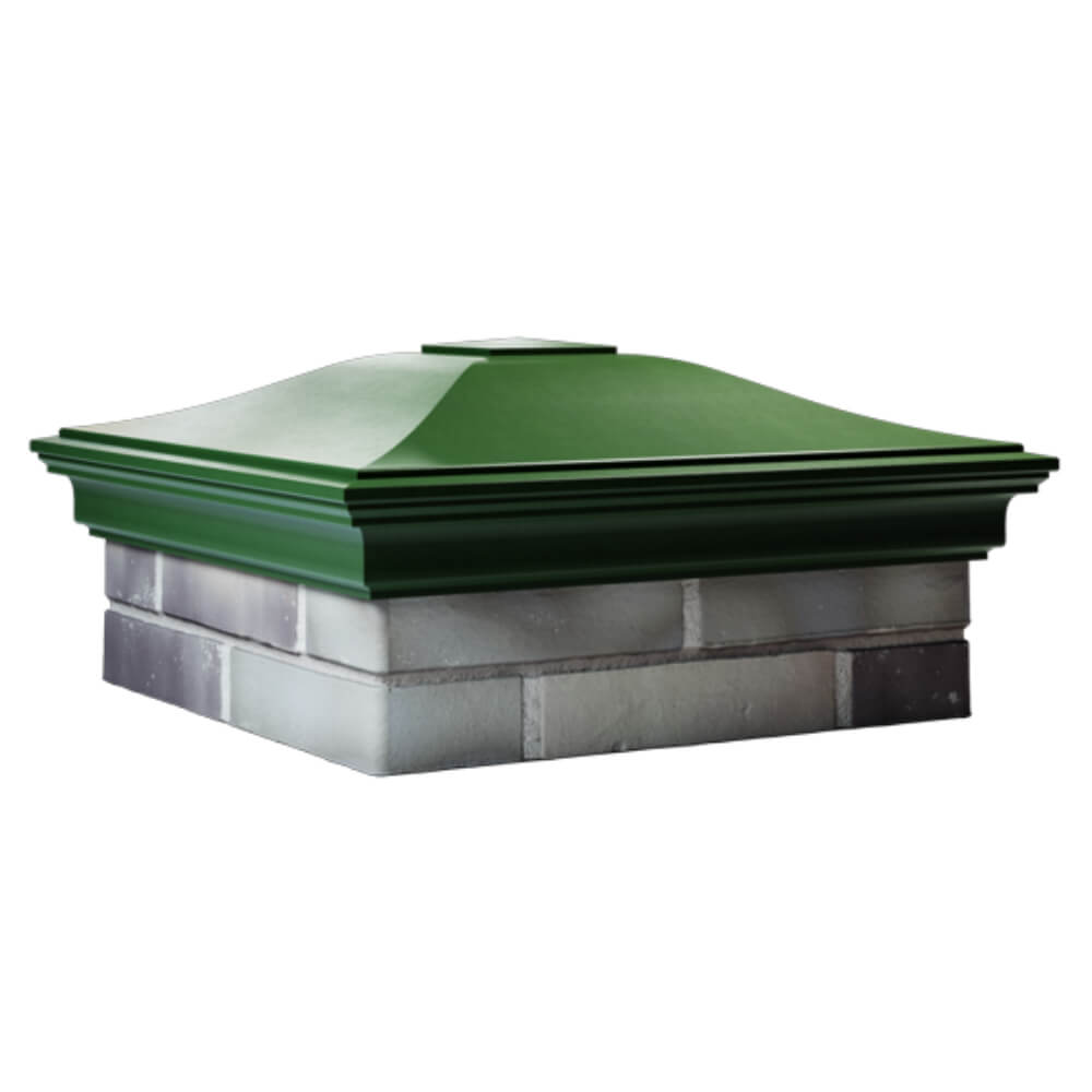 Колпак Zking Монблан Зеленый на столб 2х2 кирпича (515х515мм) в Калуге фото