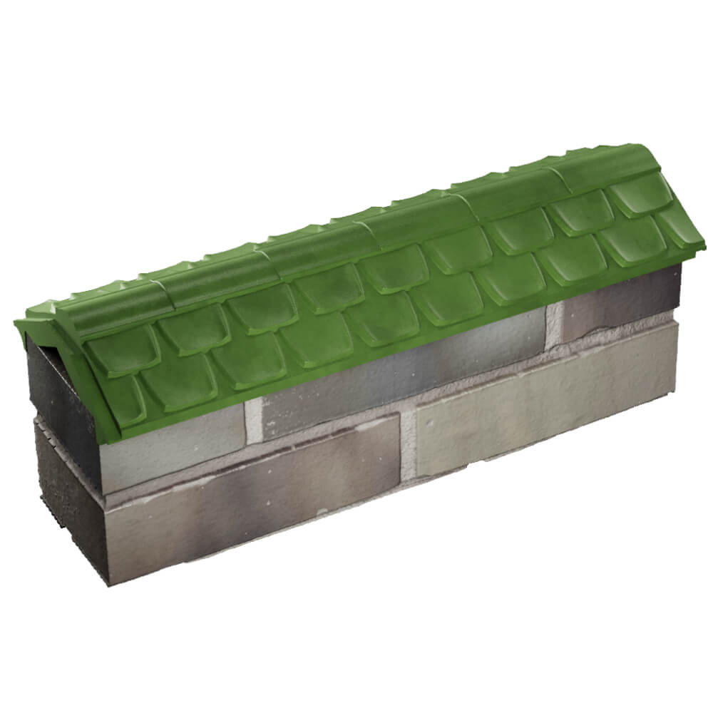 Парапет Zking Эльбрус Зеленый с посадкой на 0.5 кирпича (130мм) в Калуге фото